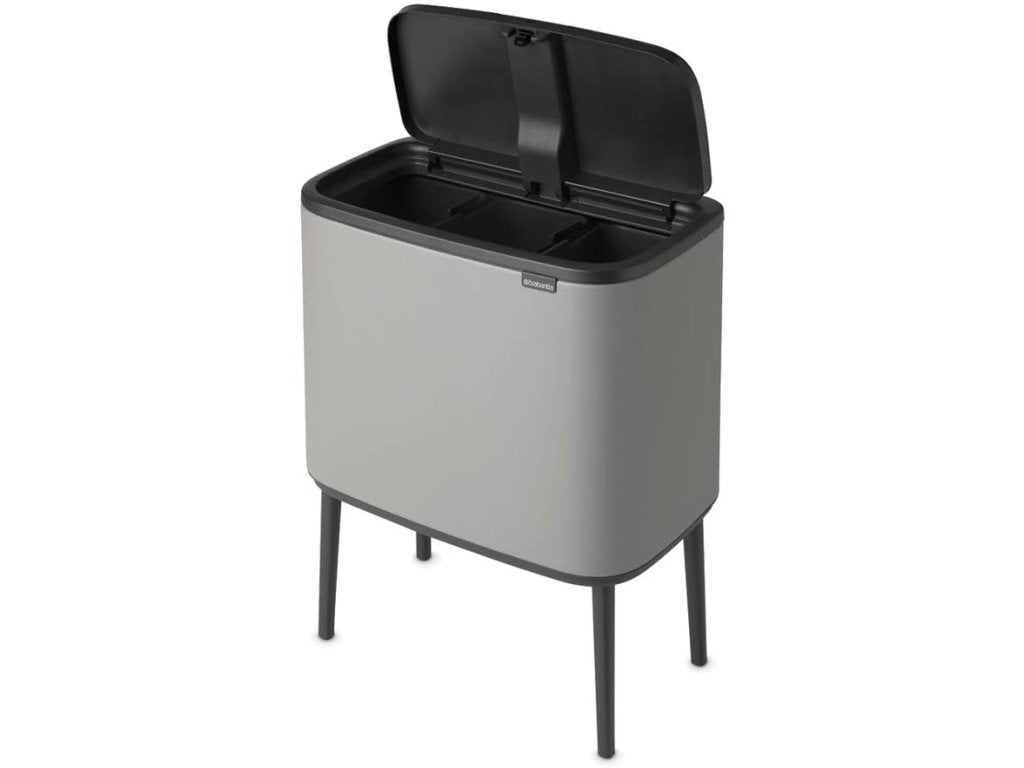 Brabantia Soptunna med trycklock BO TOUCH BIN 3 x 11 l, mineralgrå