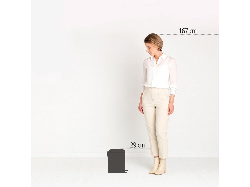 Brabantia Pedalhink NEWICON 5 l, mineralgrå
