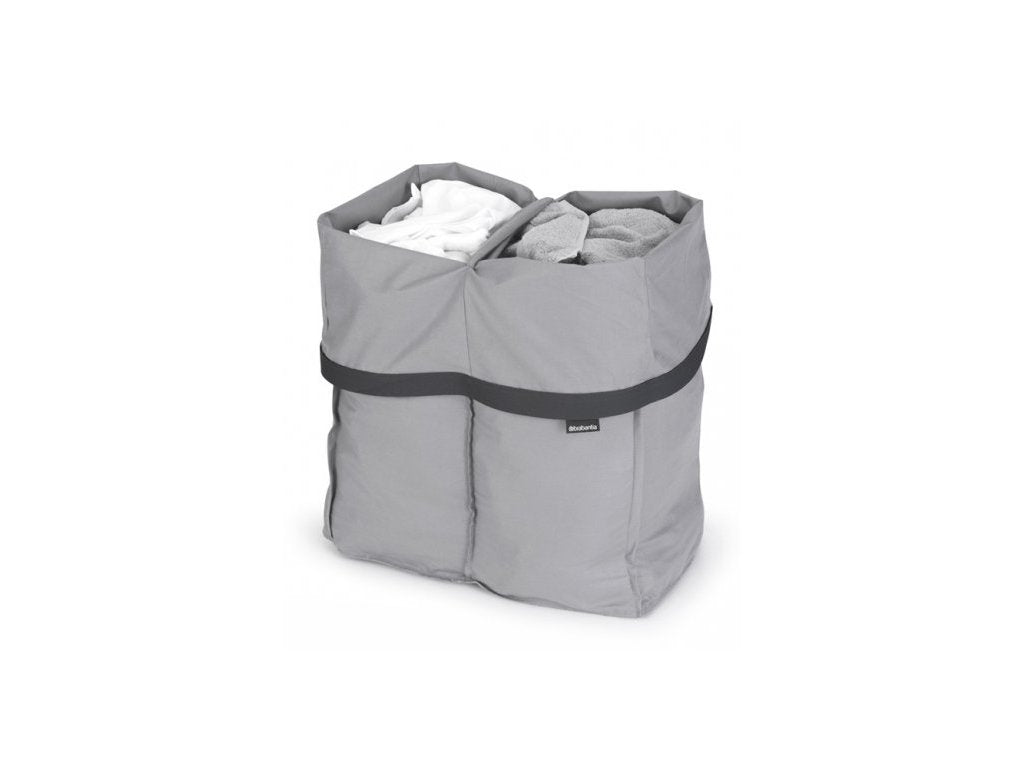 Brabantia Reservtvättpåsar till BO tvättkorg, 2 x 45 l, grå