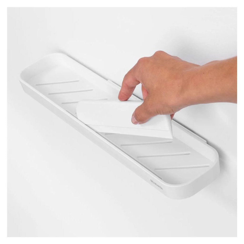 Brabantia Duschhylla MINDSET 42 cm, med duschskrapa, vit