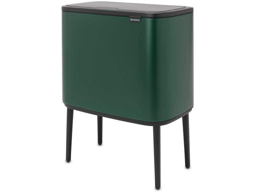 Brabantia Soptunna med trycklock BO TOUCH BIN 3 x 11 l, grön