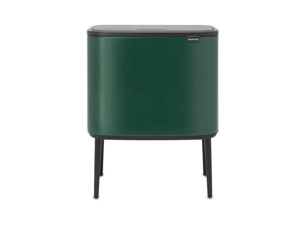 Brabantia Soptunna med trycklock BO TOUCH BIN 3 x 11 l, grön