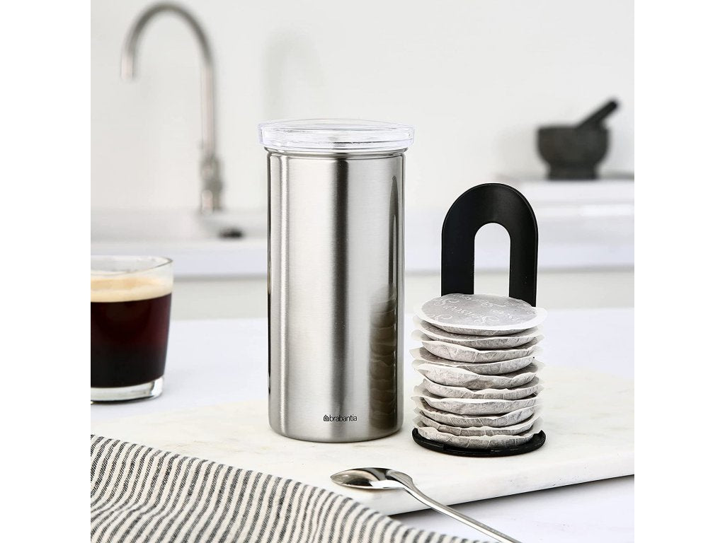 Brabantia Kaffekapselhållare SENSEO 1,4 l, för 18 kapslar, vitt lock