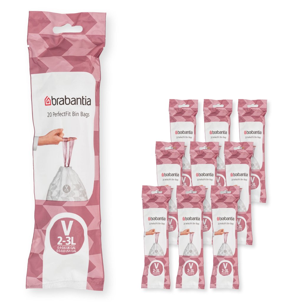 Brabantia Soppåsar V PERFECTFIT 3 l, 200 st