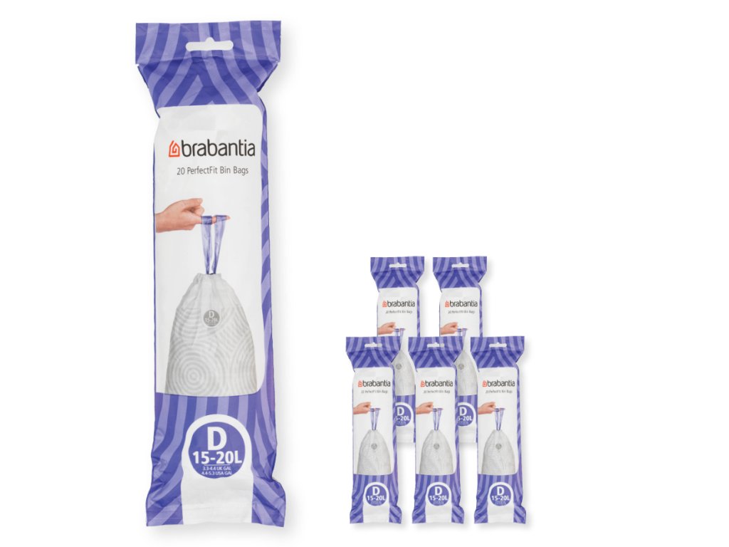 Brabantia Soppåsar D PERFECTFIT 15-20 l, 120 st