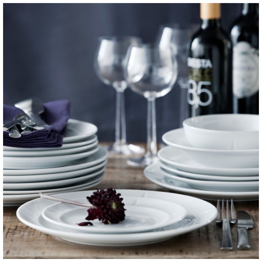 Rosendahl Efterrättstallrik GRAND CRU SOFT 19,5 cm, vit