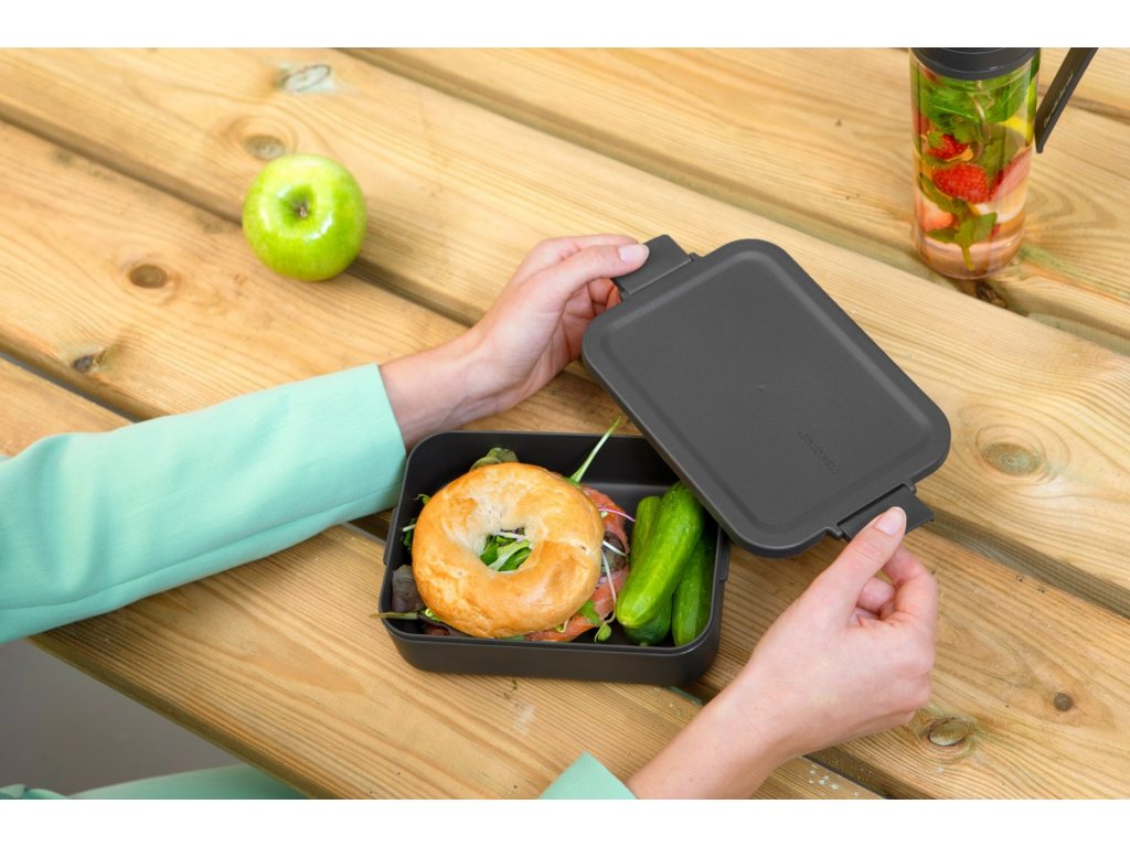 Brabantia Matlåda MAKE & TAKE BENTO 1,1 l, mörkgrå