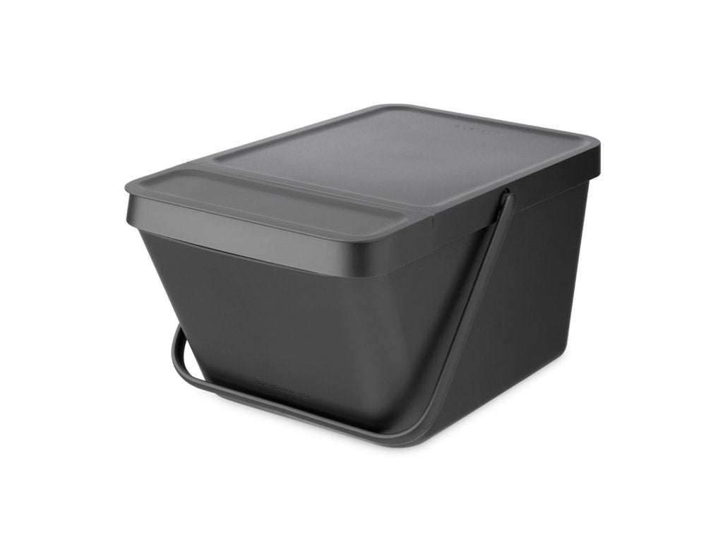 Brabantia Avfallskärl SORT & GO 20 l, stapelbar, grå