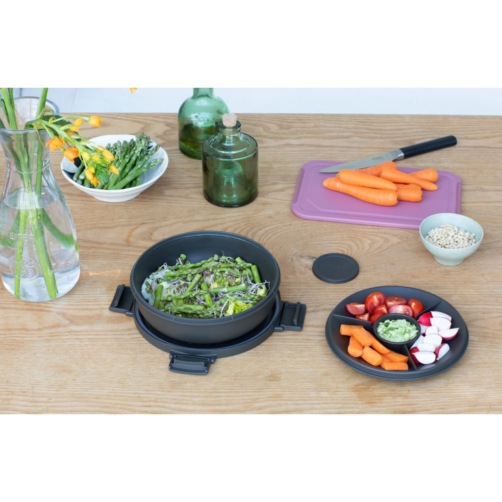 Brabantia Lunchskål MAKE & TAKE 1,3 l, mörkgrå