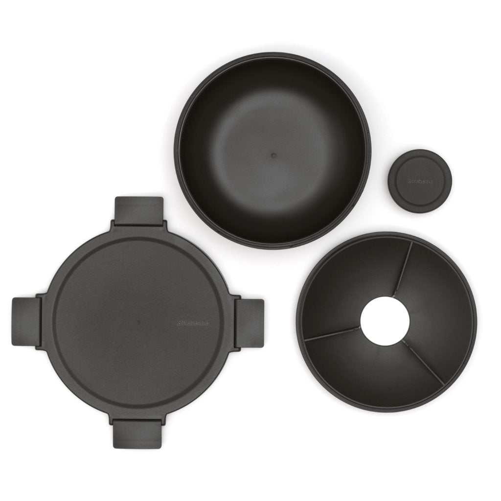 Brabantia Lunchskål MAKE & TAKE 1,3 l, mörkgrå