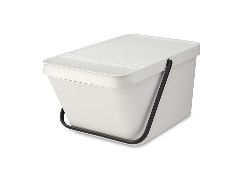 Brabantia Avfallskärl SORT & GO 20 l, stapelbar, ljusgrå