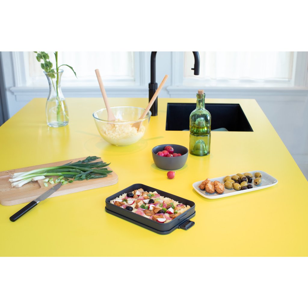Brabantia Matlåda MAKE & TAKE platt, mörkgrå