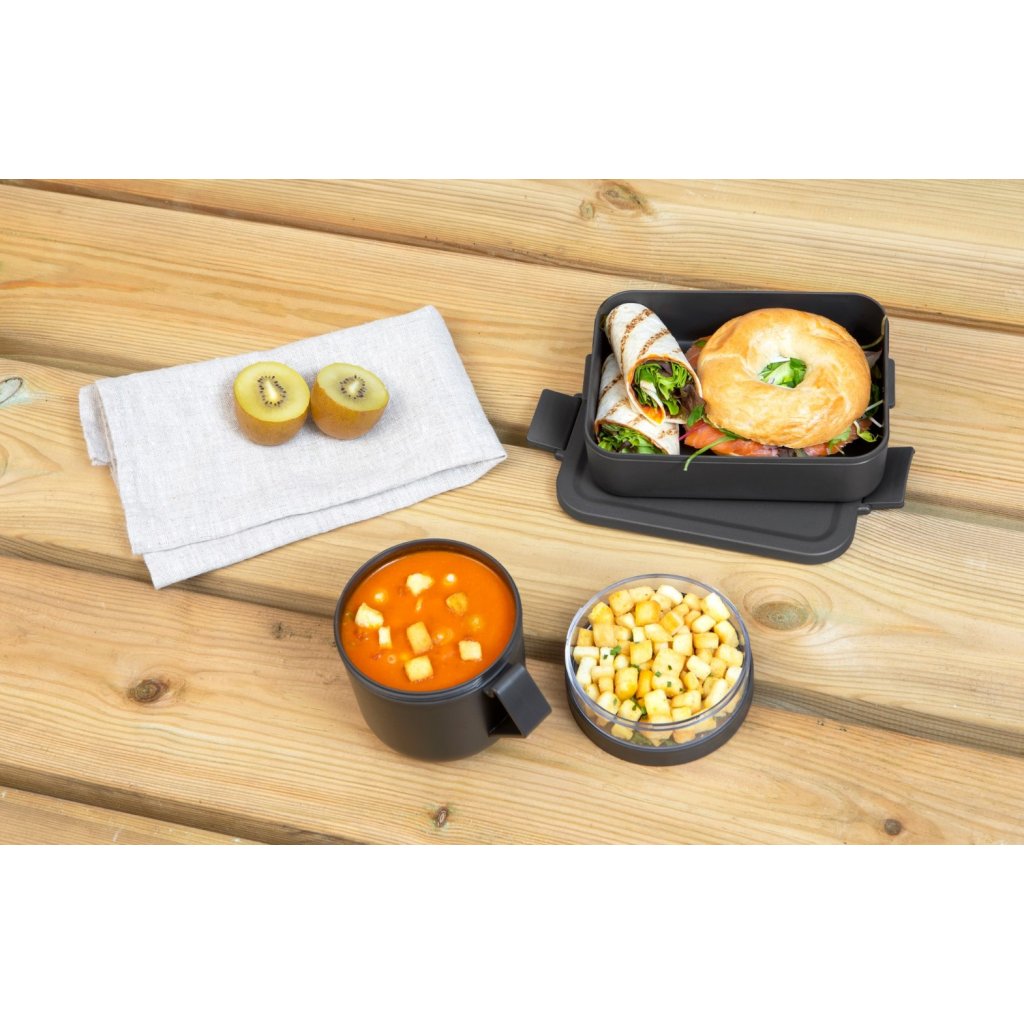 Brabantia Matlåda och lunchburk i set MAKE & TAKE mörkgrå
