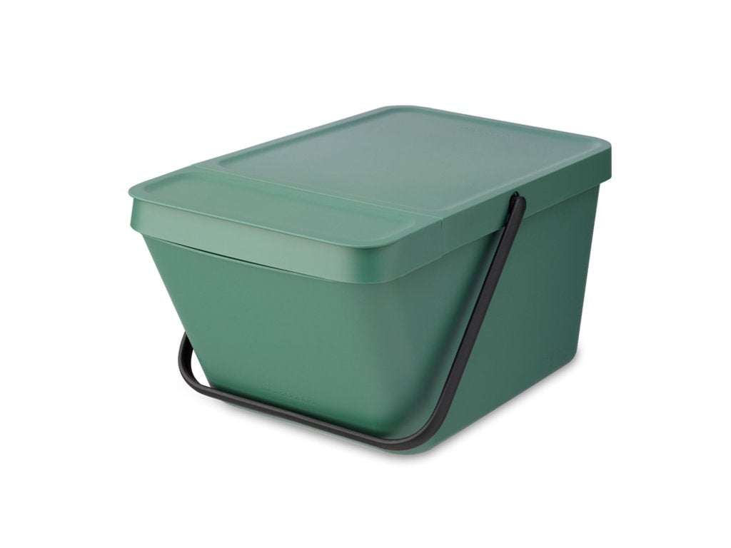 Brabantia Avfallskärl SORT & GO 20 l, stapelbar, mörkgrön