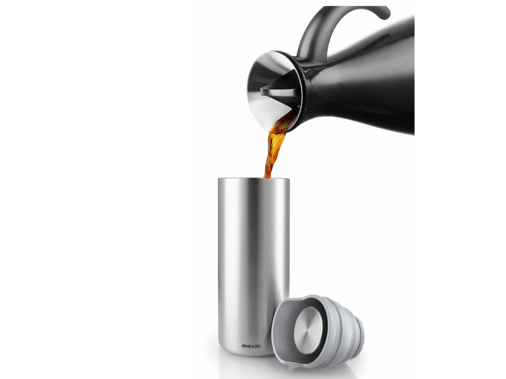 Eva Solo Resemugg URBAN TO GO 350 ml, marmorgrått lock, rostfritt stål