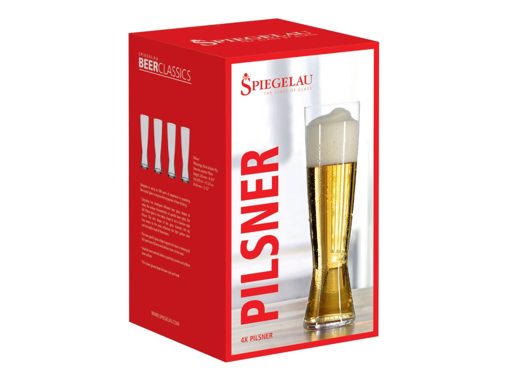 Spiegelau Ölglas BEER CLASSICS TALL PILSNER, set i 4 delar, 425 ml