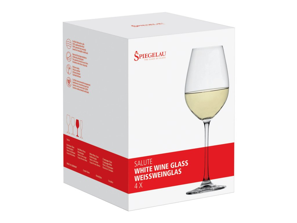 Spiegelau Vitvinsglas SALUTE WHITE WINE, set i 4 delar, 465 ml