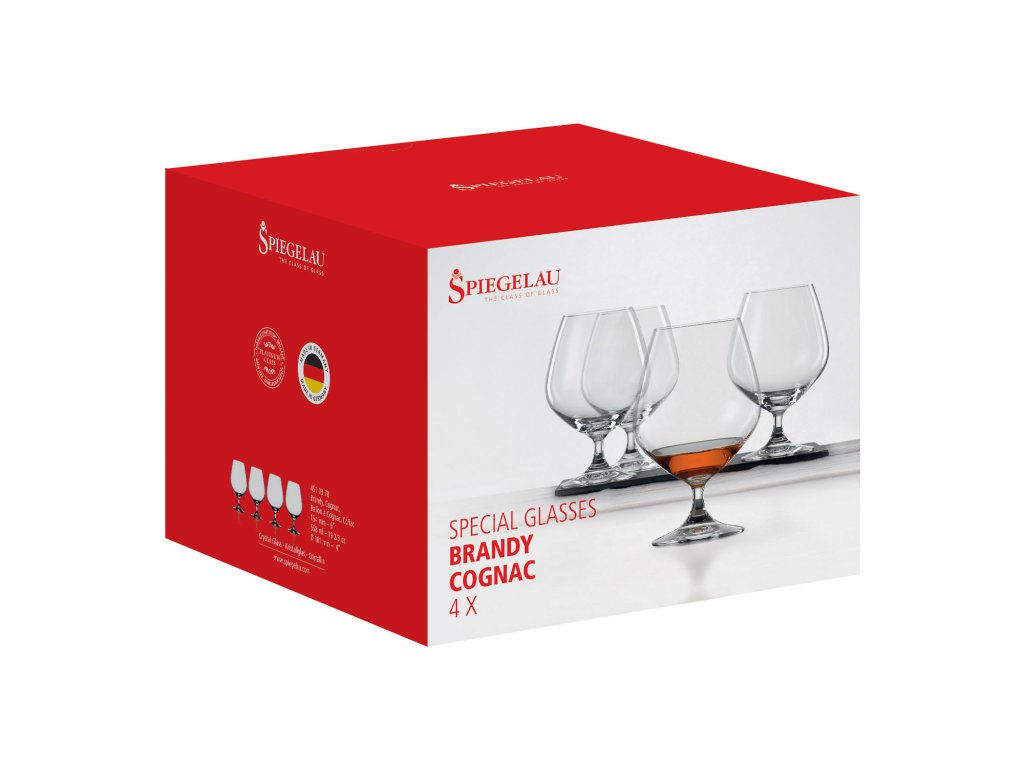 Spiegelau Brandyglas SPECIAL GLASSES BRANDY, set i 4 delar, 558 ml