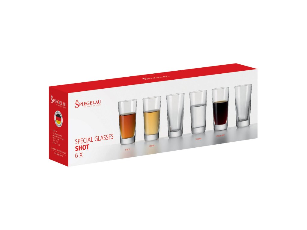 Spiegelau Shotglas SPECIAL GLASSES SHOT, set i 6 delar, 55 ml