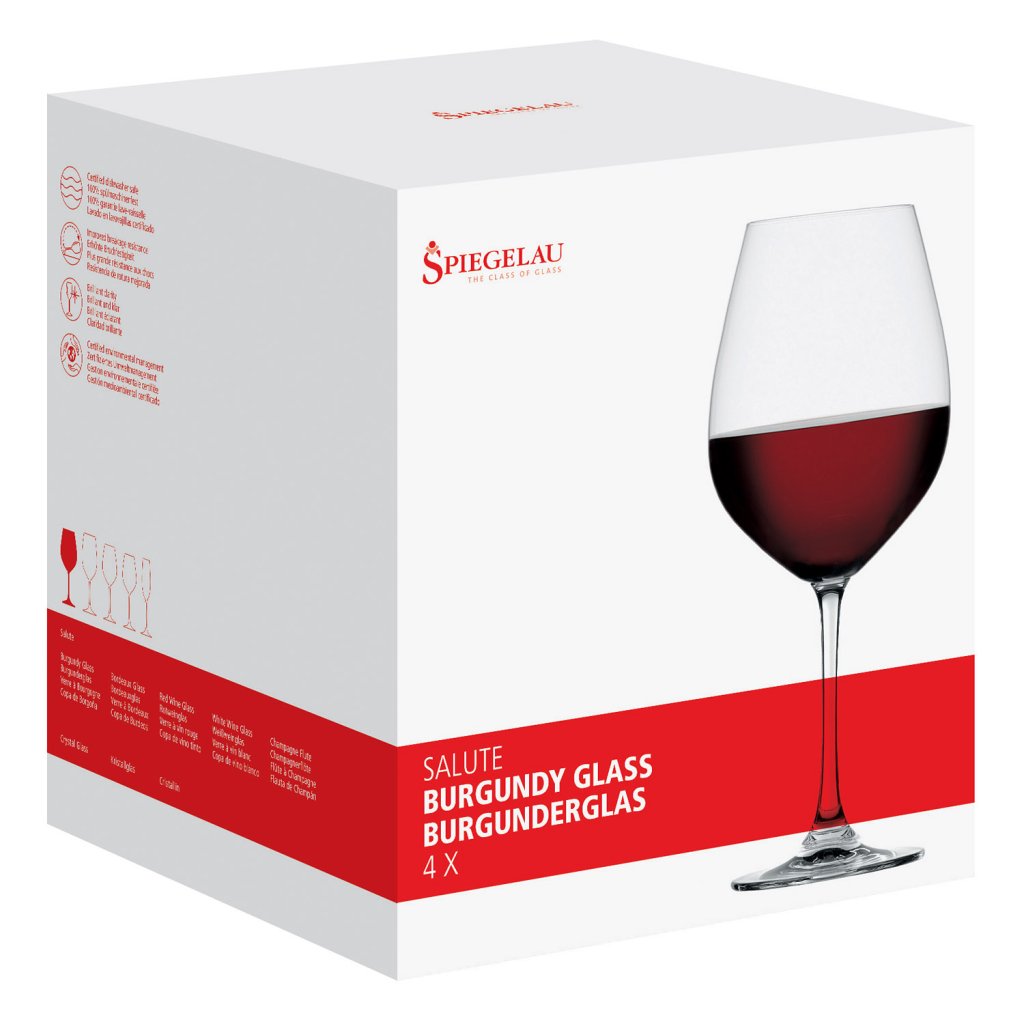 Spiegelau Rödvinsglas SALUTE BURGUNDY, set i 4 delar, 810 ml