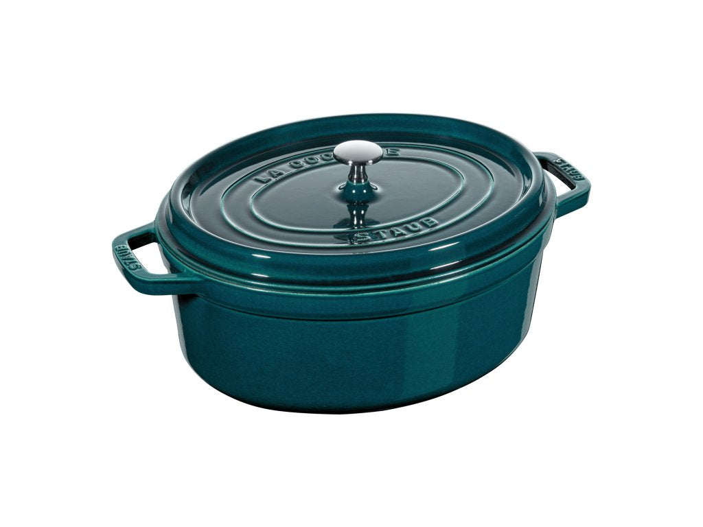 Staub Gryta 31 cm, havsblå, gjutjärn