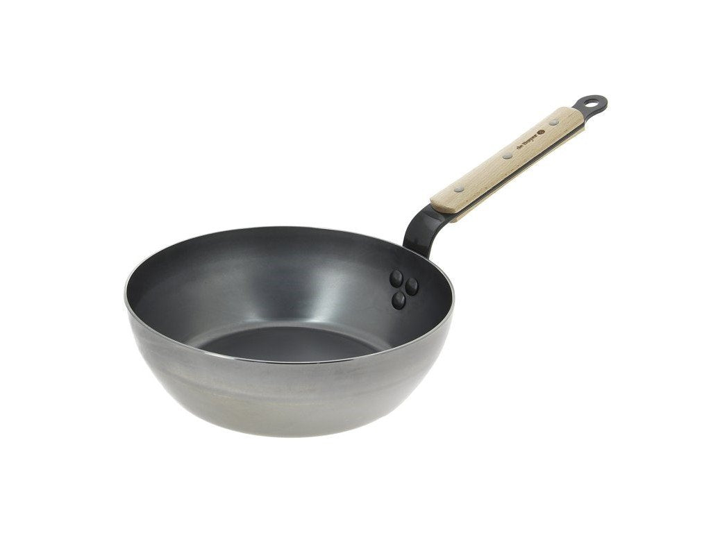 de Buyer Sautepanna MINERAL B B BOIS 24 cm, trähandtag