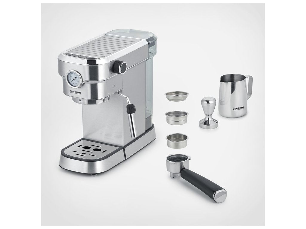 Severin Halvautomatisk kaffemaskin KA 5995, med baristatillbehörssats