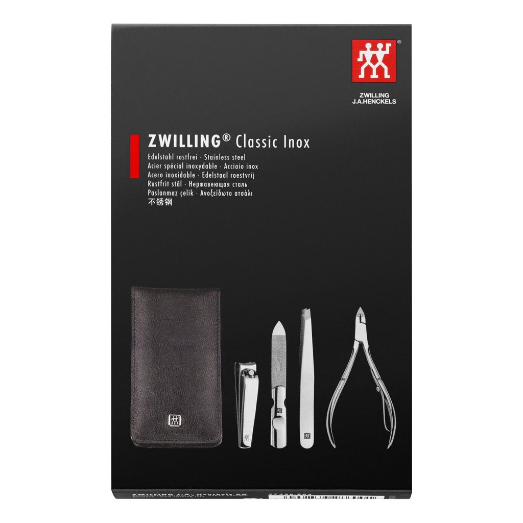 ZWILLING Manikyrset CLASSIC INOX, 4st, svart, Zwilling