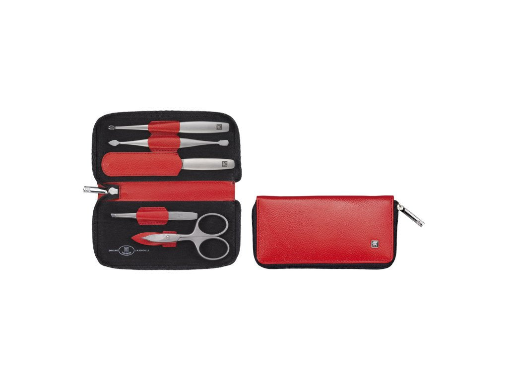 ZWILLING Manikyrset TWINOX DAUPHINE, 5 st, röd, Zwilling