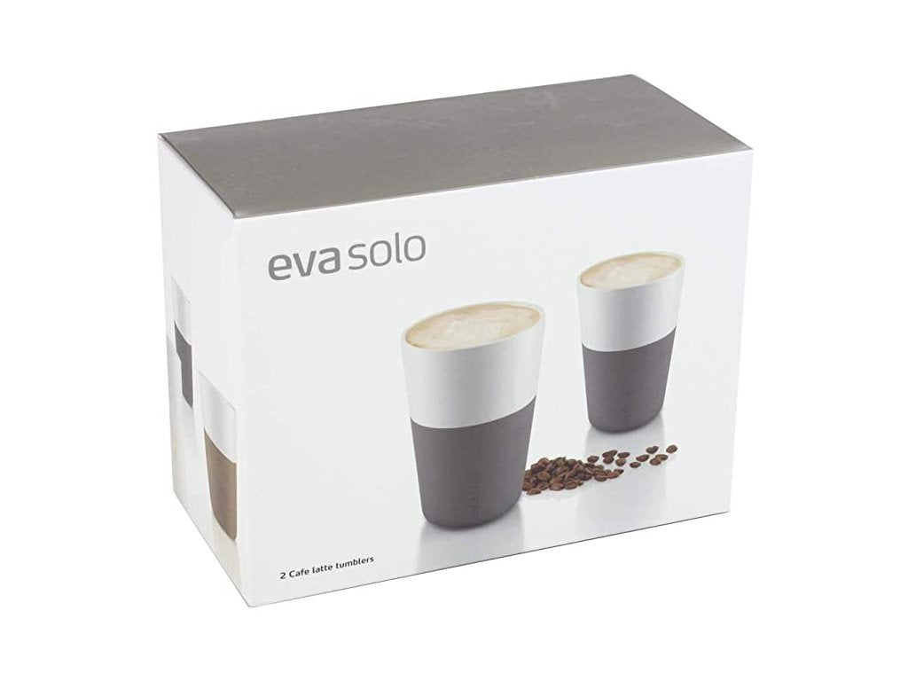 Eva Solo Mugg 360 ml, set i 2 delar, med silikonöverdrag, grå