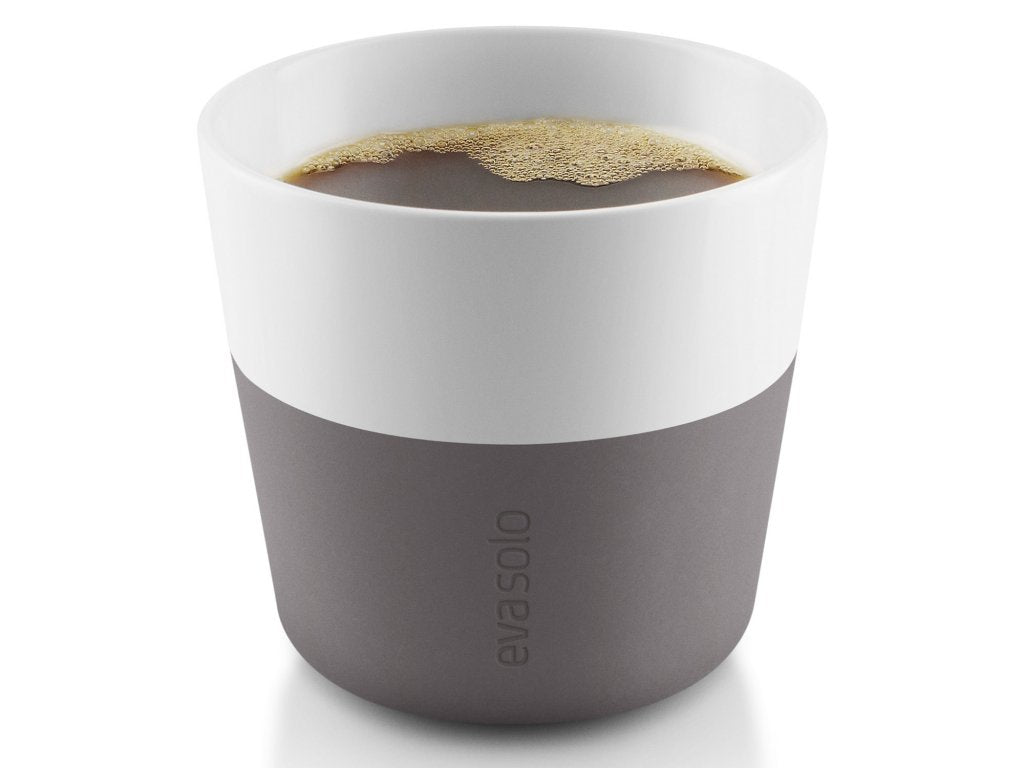 Eva Solo Mugg 230 ml, set i 2 delar, med silikonöverdrag, grå