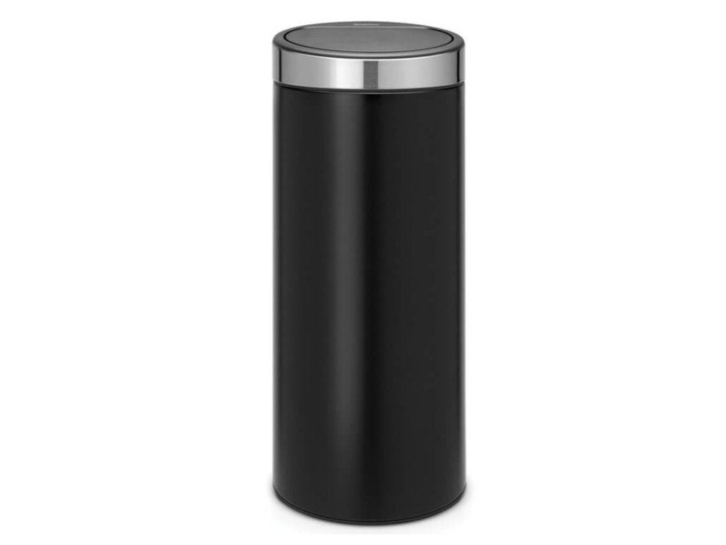 Brabantia Soptunna med trycklock TOUCH BIN NY 30 l, matt svart med matt lock