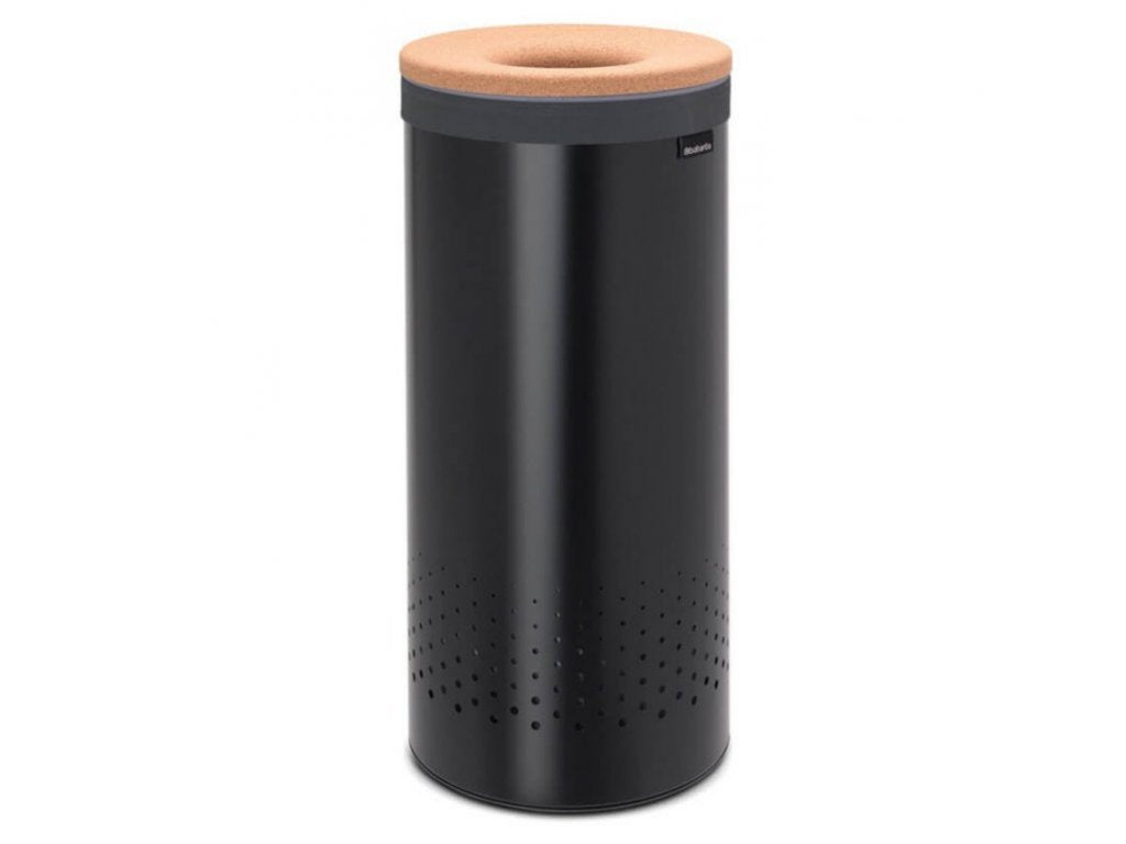 Brabantia Tvätt-tunna 35 l, med korklock, svart
