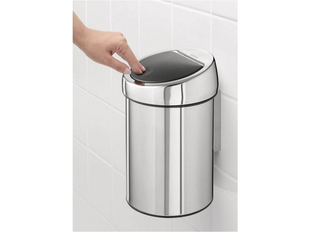 Brabantia Soptunna med trycklock TOUCH BIN 3 l, blankt stål