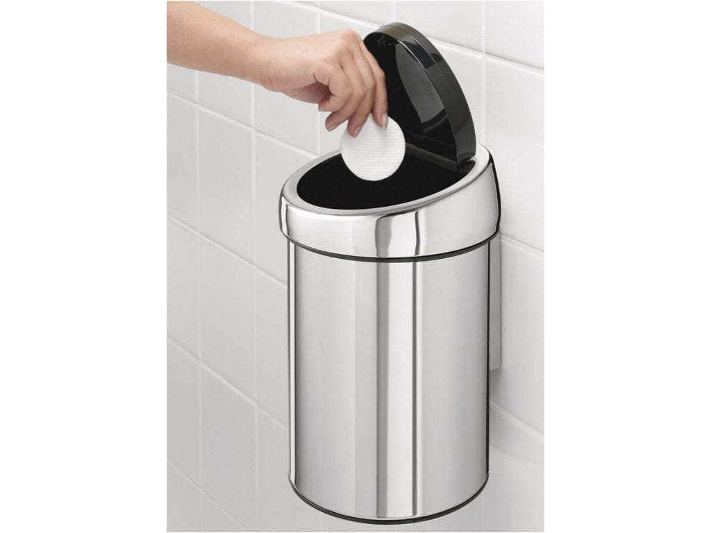 Brabantia Soptunna med trycklock TOUCH BIN 3 l, blankt stål
