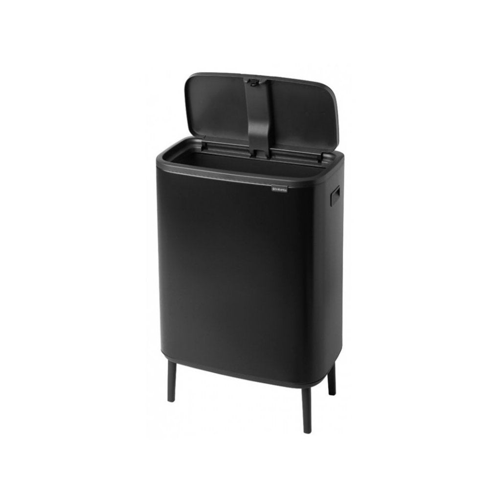 Brabantia Soptunna med trycklock BO HI 60 l, svart