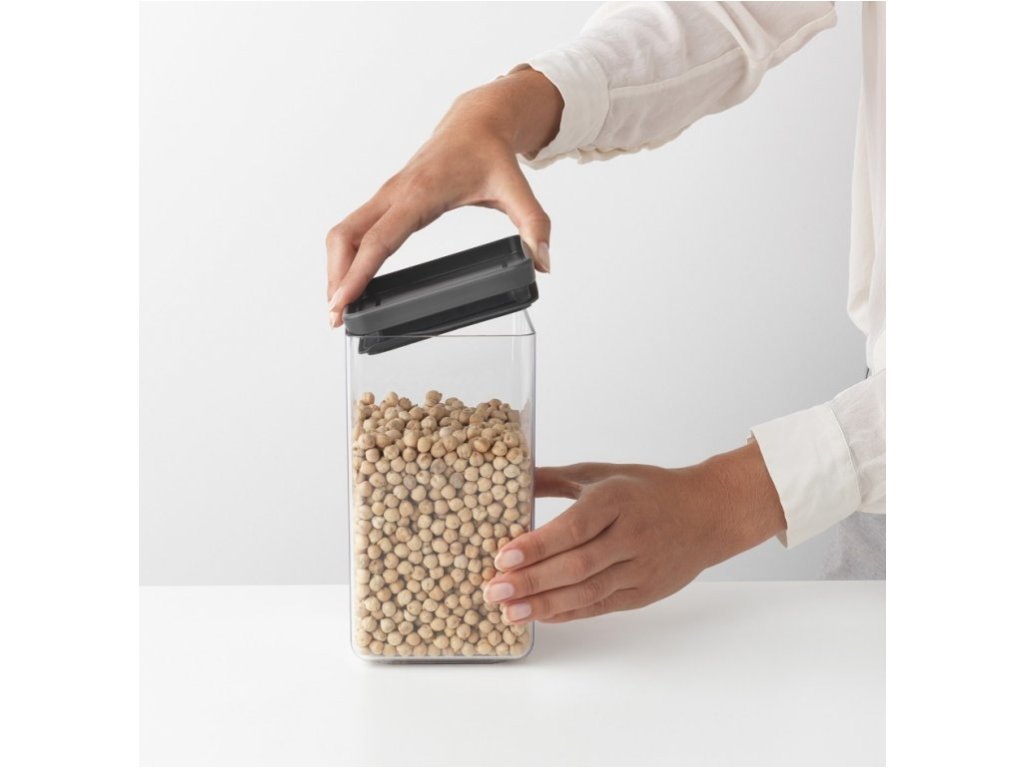 Brabantia Matförvaring TASTY PLUS 1,6 l, mörkgrå, plast