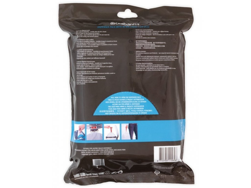 Brabantia Soppåsar J PERFECTFIT 23 l, 40 st