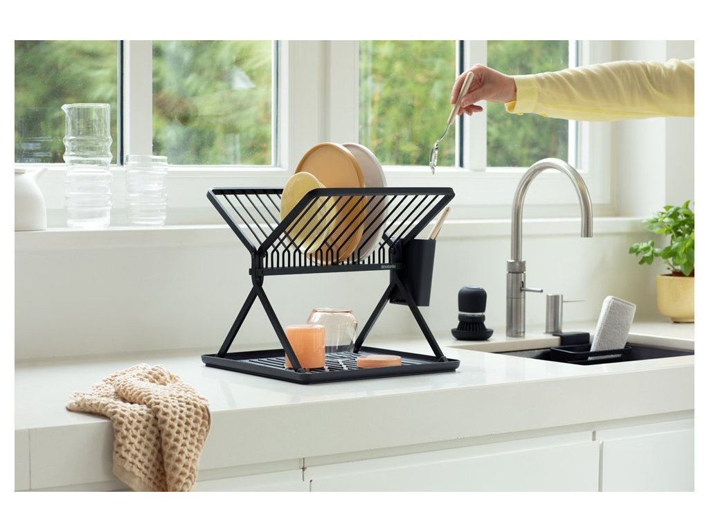 Brabantia Diskställ, hopfällbar, grå
