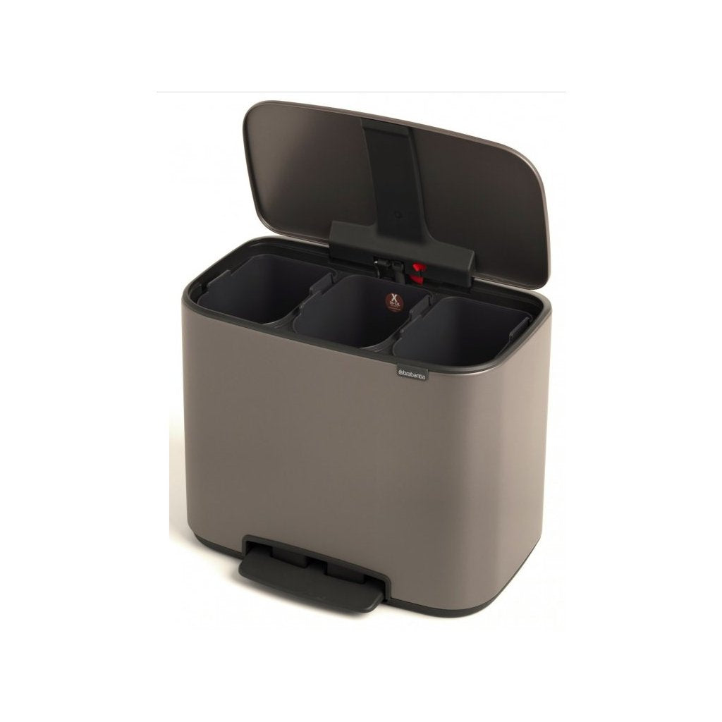 Brabantia Pedalhink BO 3 x 11 l, platina