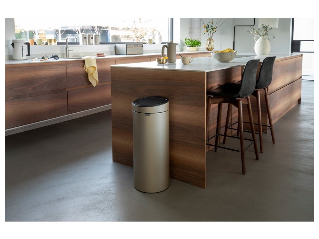 Brabantia Soptunna med trycklock TOUCH BIN NY 30 l, champagne