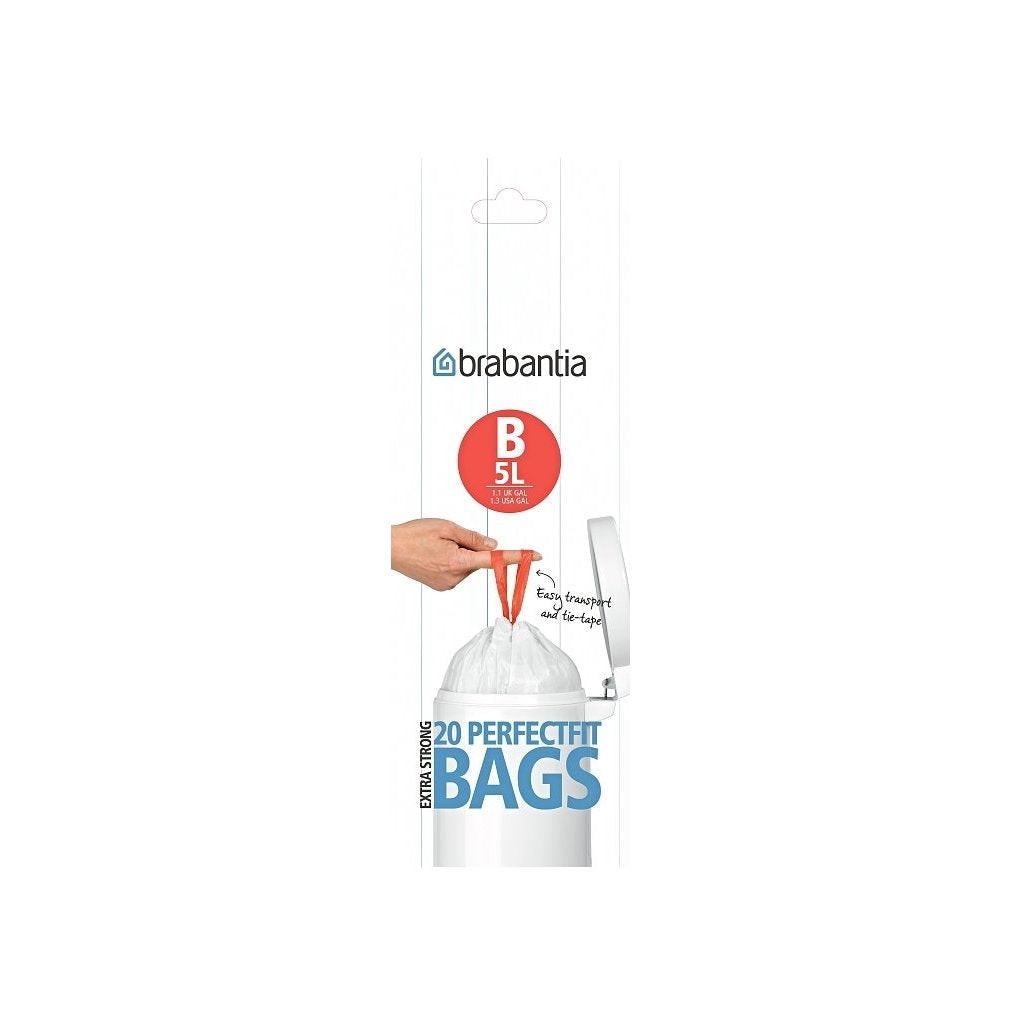 Brabantia Soppåsar B PerfectFit 5 l, 20 st