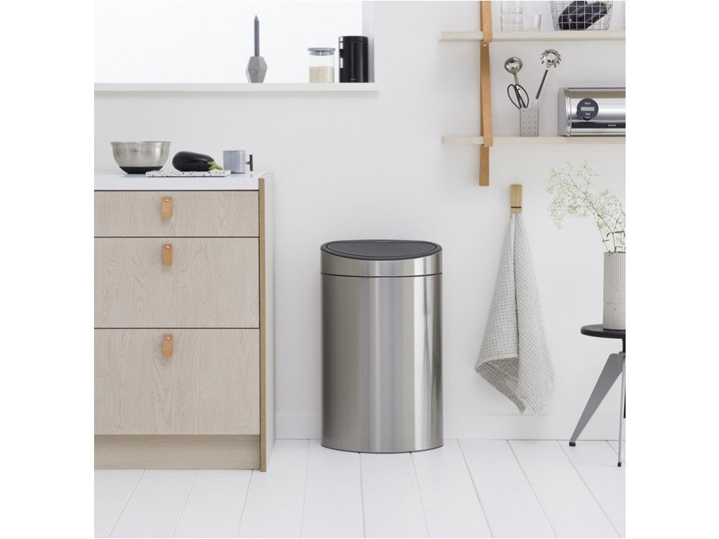 Brabantia Soptunna med trycklock TOUCH BIN NY 40 l, fingeravtryckssäker, matt stål