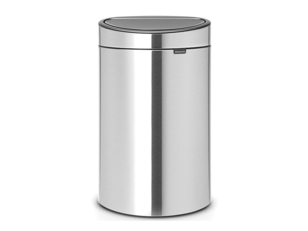Brabantia Soptunna med trycklock TOUCH BIN NY 40 l, fingeravtryckssäker, matt stål