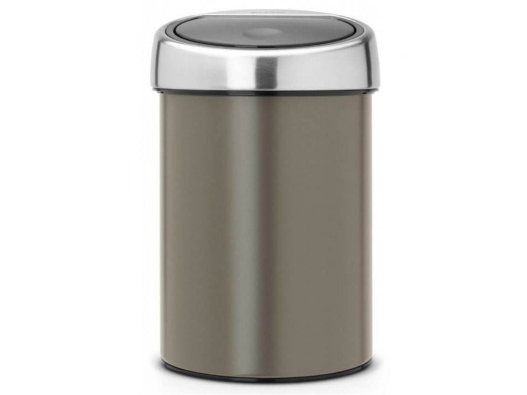 Brabantia Soptunna med trycklock TOUCH BIN 3 l, platina