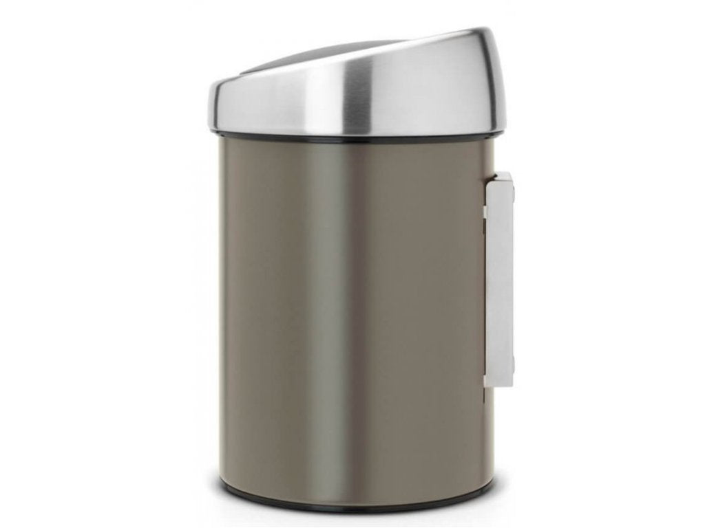 Brabantia Soptunna med trycklock TOUCH BIN 3 l, platina