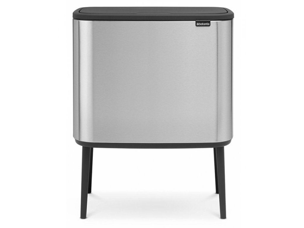 Brabantia Soptunna med trycklock BO 11 + 23 l, matt stål
