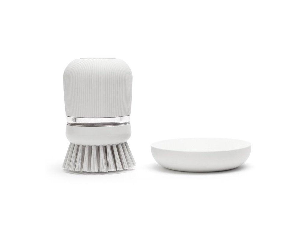 Brabantia Diskborste med diskmedelsdispenser, ljusgrå