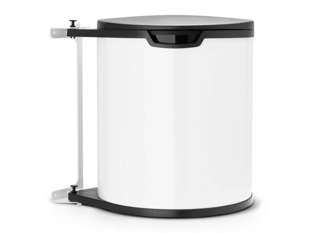 Brabantia Inbyggd soptunna 15 l, vit