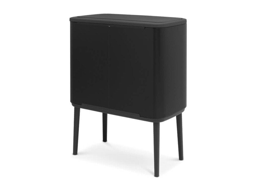 Brabantia Soptunna med trycklock BO 3 x 11 l, matt svart